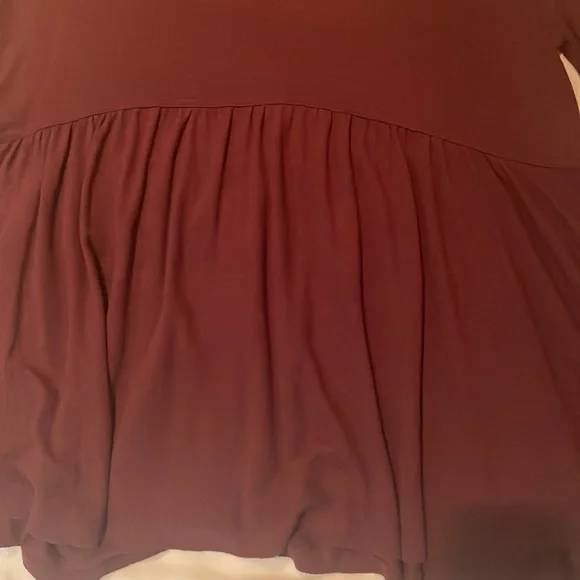 Free People Maroon “Forever Your Girl Babydoll” Top in size XS - Picture 3 of 8
